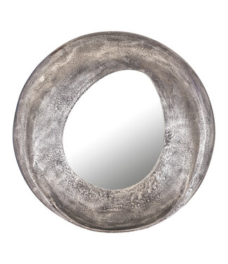 PTMD Daweson Nikkel Gegoten Aluminium Spiegel Open Rond