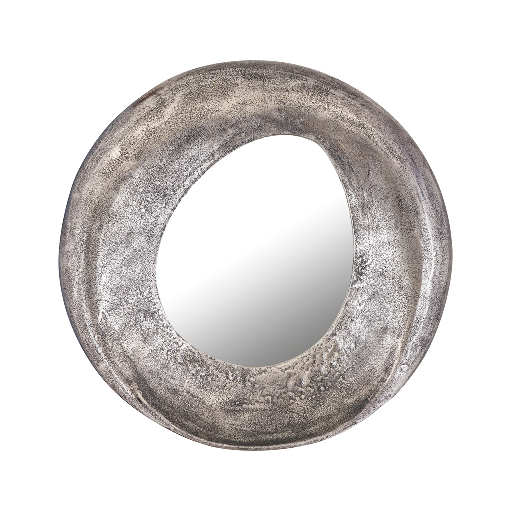 PTMD Daweson Nikkel Gegoten Aluminium Spiegel Open Rond