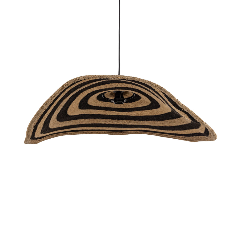 PTMD Loulou Golvende Hanglamp L | Naturel | H36 x B91 x D64 cm