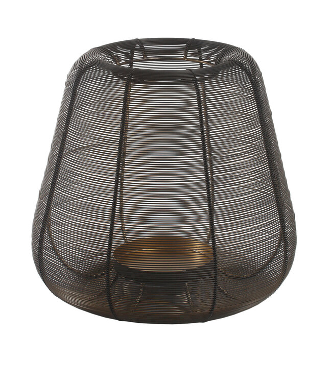 PTMD Jaden Zwart IJzer Stormlicht Kleine Rand Rond M