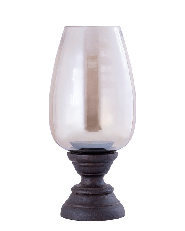 PTMD Qez Bruin Mangohout Stormlicht Rookglas XL