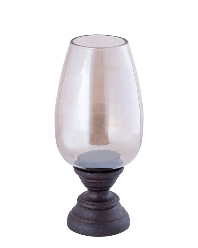 PTMD Qez Bruin Mangohout Stormlicht Rookglas XL