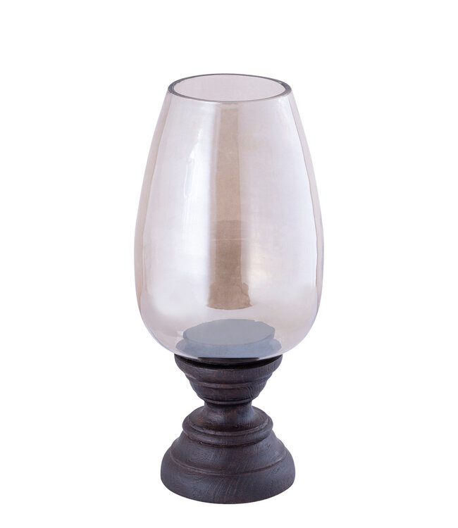 PTMD Qez Bruin Mangohout Stormlicht Rookglas XL