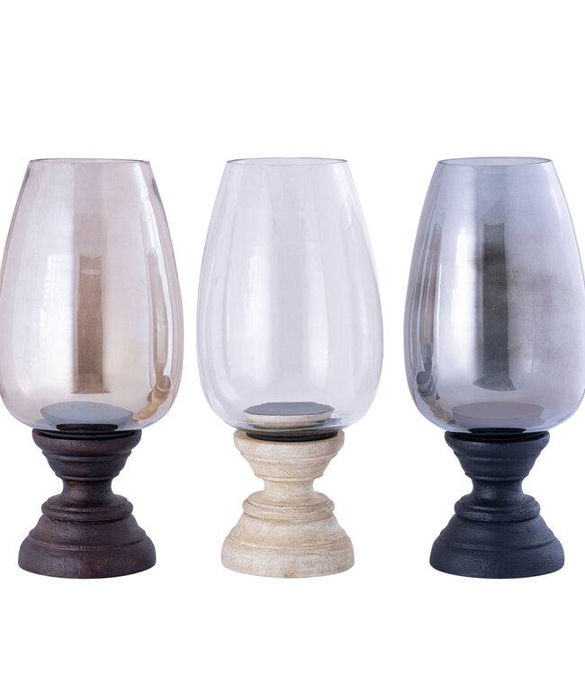 PTMD Qez Bruin Mangohout Stormlicht Rookglas XL