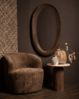 PTMD Noam Spiegel | Bruin | Mangohout | H120 x B68 cm