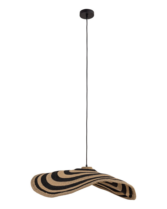 PTMD Loulou Golvende Hanglamp L | Naturel | H36 x B91 x D64 cm
