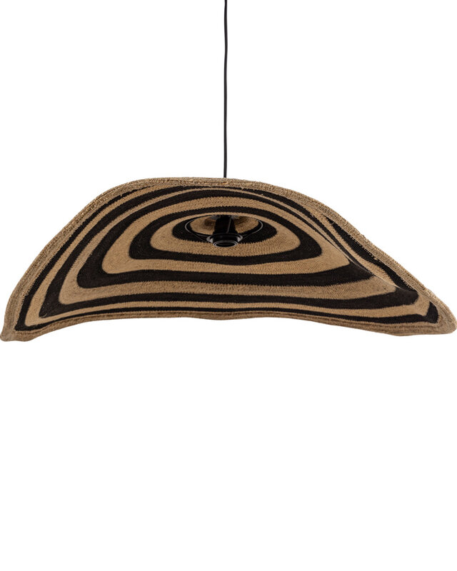 PTMD Loulou Golvende Hanglamp L | Naturel | H36 x B91 x D64 cm