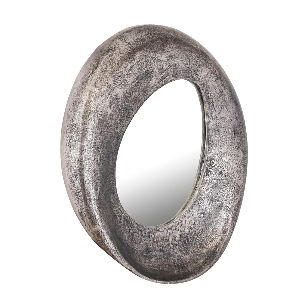 PTMD Daweson Nikkel Gegoten Aluminium Spiegel Open Rond