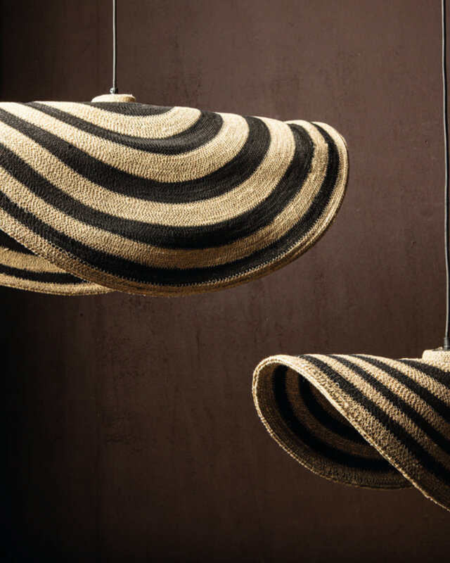 PTMD Loulou Golvende Hanglamp L | Naturel | H36 x B91 x D64 cm