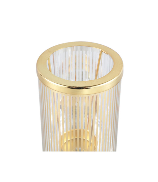 PTMD Ella Waxinelichthouder | Goud | H24 x D8 cm
