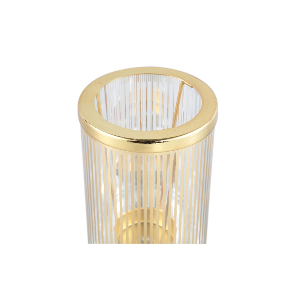 PTMD Ella Waxinelichthouder | Goud | H24 x D8 cm