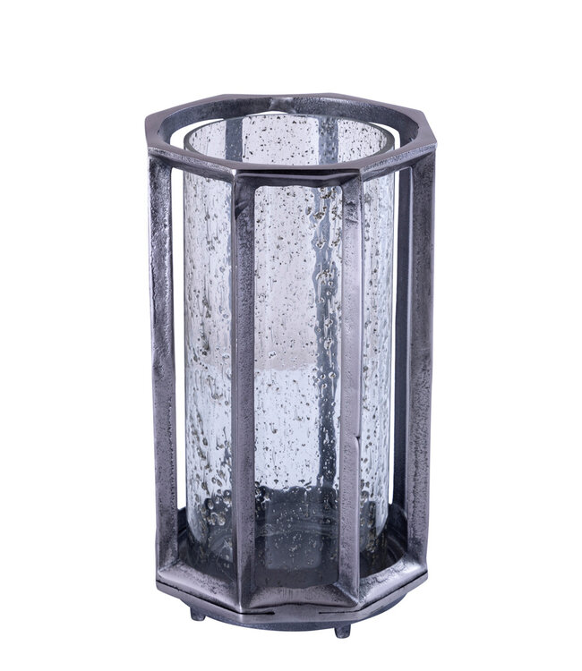 PTMD Connhal Stormlicht L | Zwart | H34 x B20 x D20 cm