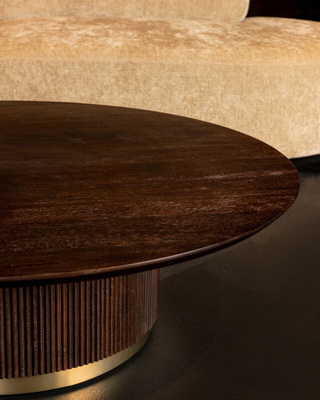 PTMD Xelle Zwarte Salontafel 150 Cm