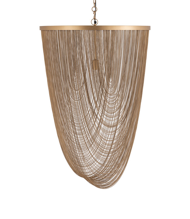 PTMD Nishan Gouden IJzeren Ketting Ronde Hanglamp L