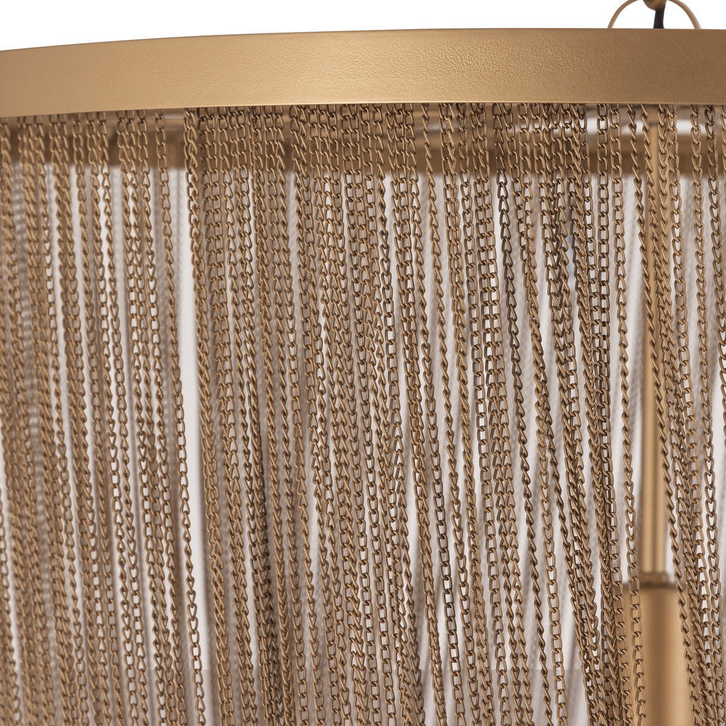 PTMD Nishan Gouden IJzeren Ketting Ronde Hanglamp L