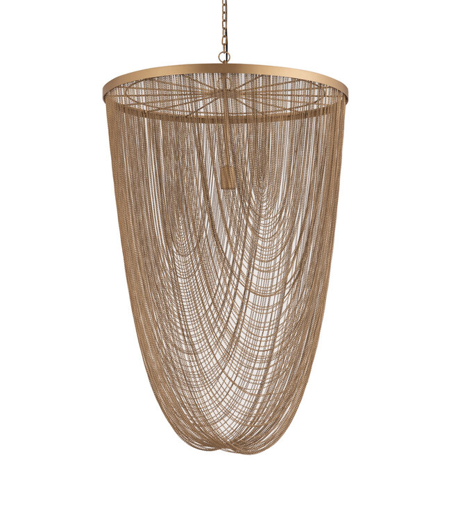 PTMD Nishan Gouden IJzeren Ketting Ronde Hanglamp L