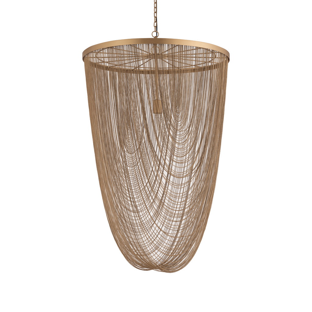 PTMD Nishan Gouden IJzeren Ketting Ronde Hanglamp L