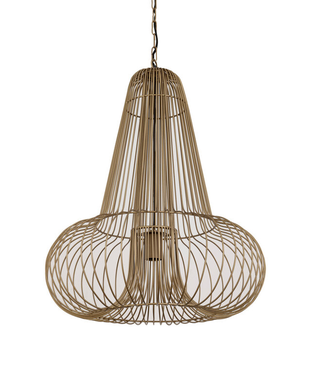 PTMD Aluesi Antieke Hanglamp | Messing | H65 x D55 cm
