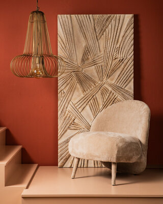 PTMD Aluesi Antieke Hanglamp | Messing | H65 x D55 cm