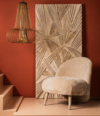 PTMD Aluesi Antieke Hanglamp | Messing | H65 x D55 cm