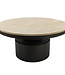 PTMD Salontafel Bregt | Beige Marmer | H45 x Ø90 cm