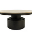 PTMD Salontafel Bregt | Beige Marmer | H45 x Ø90 cm