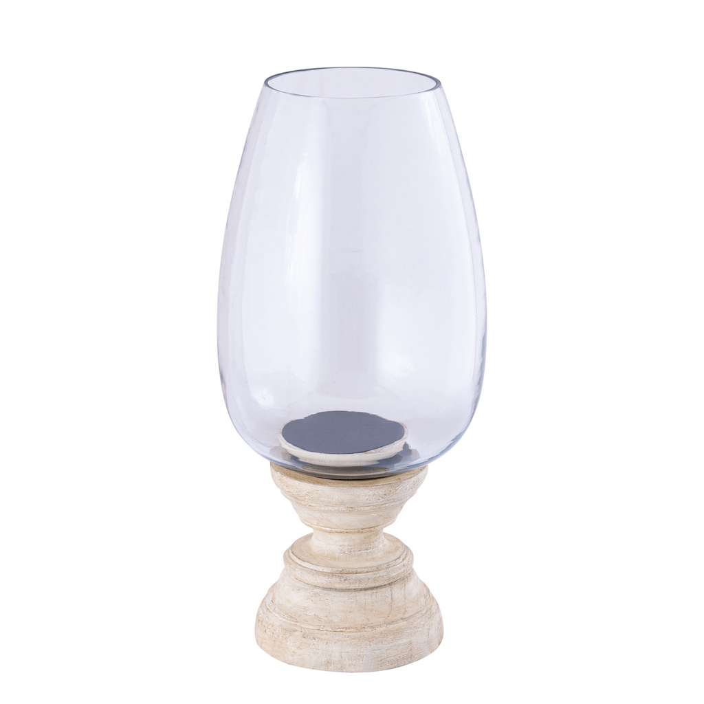 PTMD Qez Room Mango Hout Stormlicht Helder Glas XL