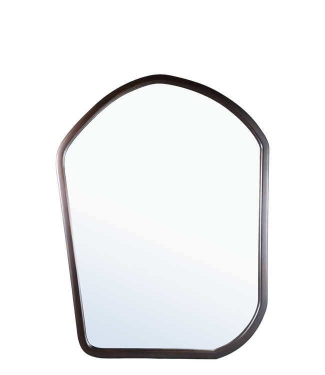PTMD Organische Denholm Spiegel | Donkerbruin | Massief Hout