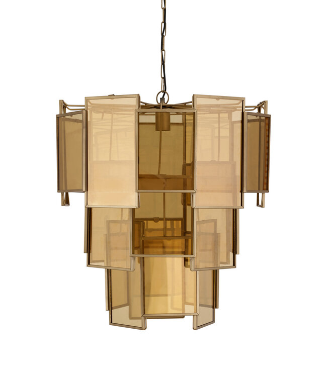 PTMD Loucas Hanglamp L | Messing | H72 x D56 cm