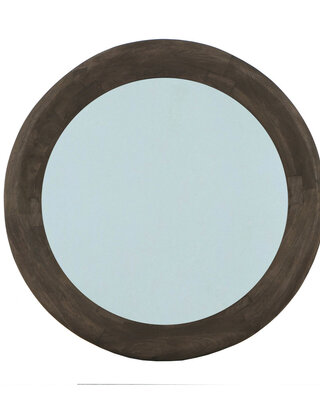 PTMD Noam Brown Mango Houten Ronde Spiegel L