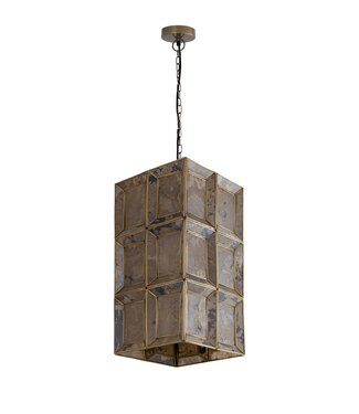 PTMD Layra Messing Hanglamp | Steenfineer | H45 x D24 cm