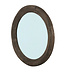 PTMD Noam Brown Mango Houten Ronde Spiegel L