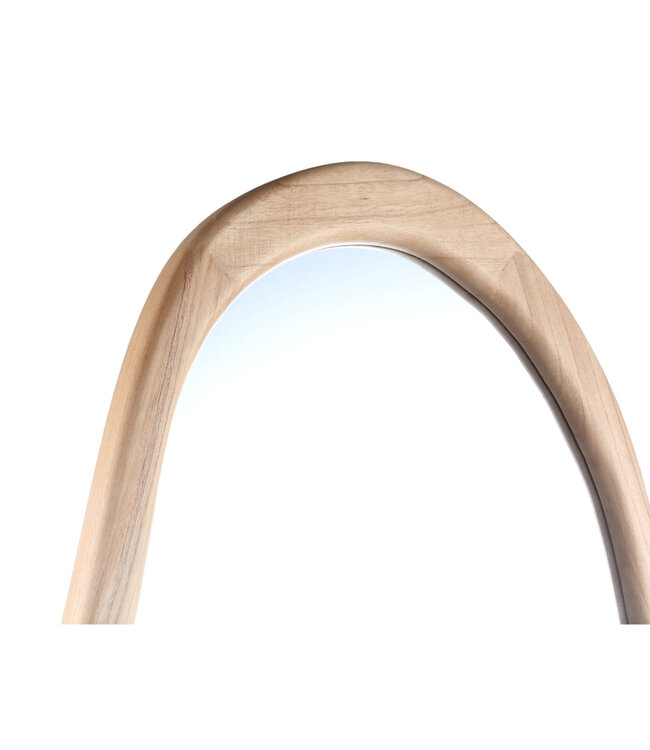 PTMD Barragh Natuurlijke Massief Houten Organische Spiegel Ovaal