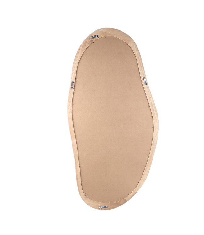 PTMD Barragh Natuurlijke Massief Houten Organische Spiegel Ovaal