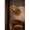 Thyro Antiek Messing Glas Amber Bal Lamp