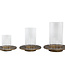 PTMD Vinder Stormlicht L | Set Van 4  | Goud | H25 x D22 cm