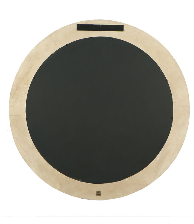 PTMD Noam Natuurlijke Mango Houten Ronde Spiegel L