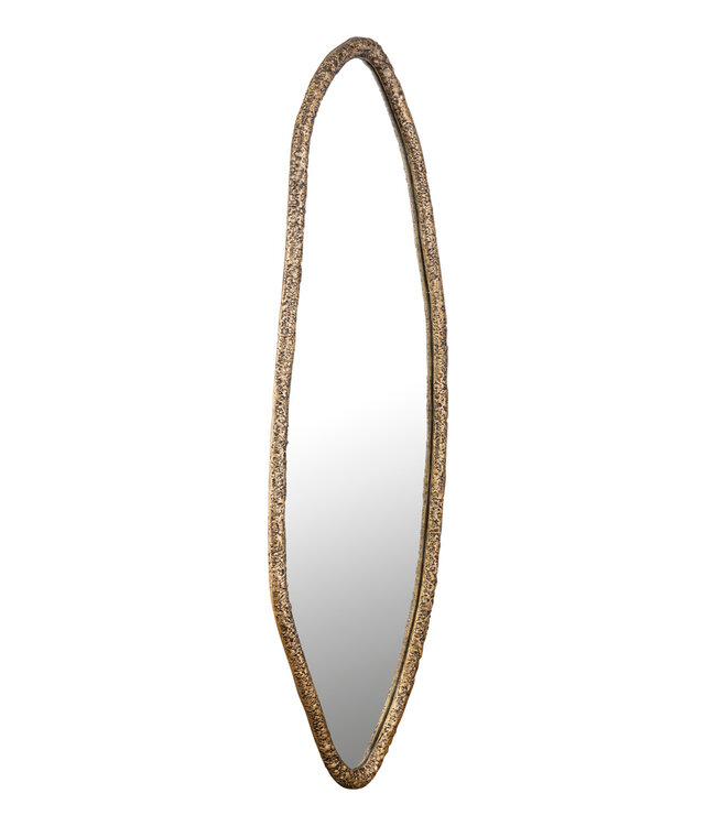 PTMD Paislie Messing Organisch Gevormde Spiegel Ovaal
