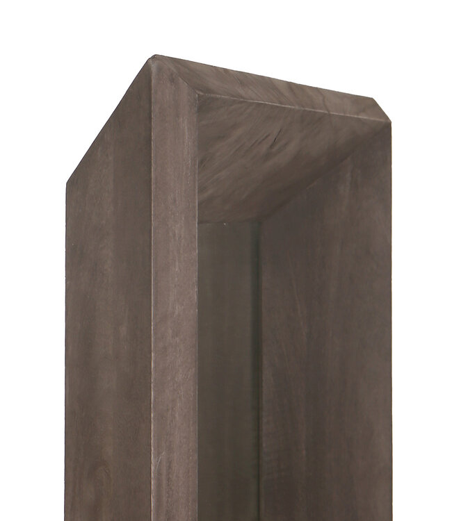 PTMD Nicka Bruine Mango Houten Rechthoekige Spiegel S