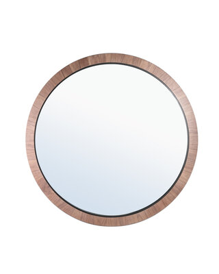 PTMD Tiess Natuurlijke Ronde Houten Spiegel Groot
