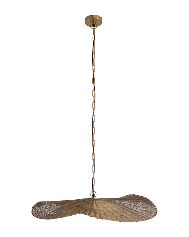 PTMD Shauney Gouden IJzeren Golvende Hanglamp Rond S