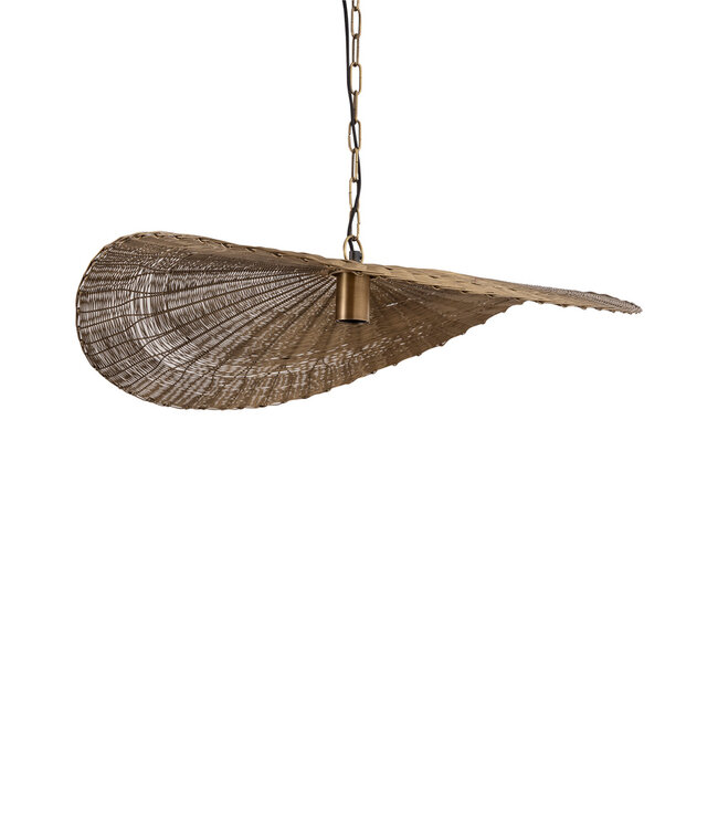 PTMD Shauney Gouden IJzeren Golvende Hanglamp Rond S