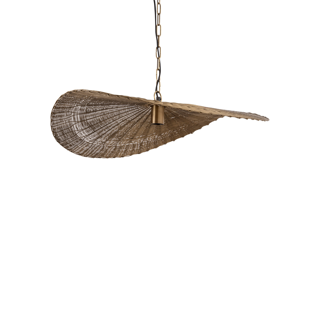 PTMD Shauney Gouden IJzeren Golvende Hanglamp Rond S