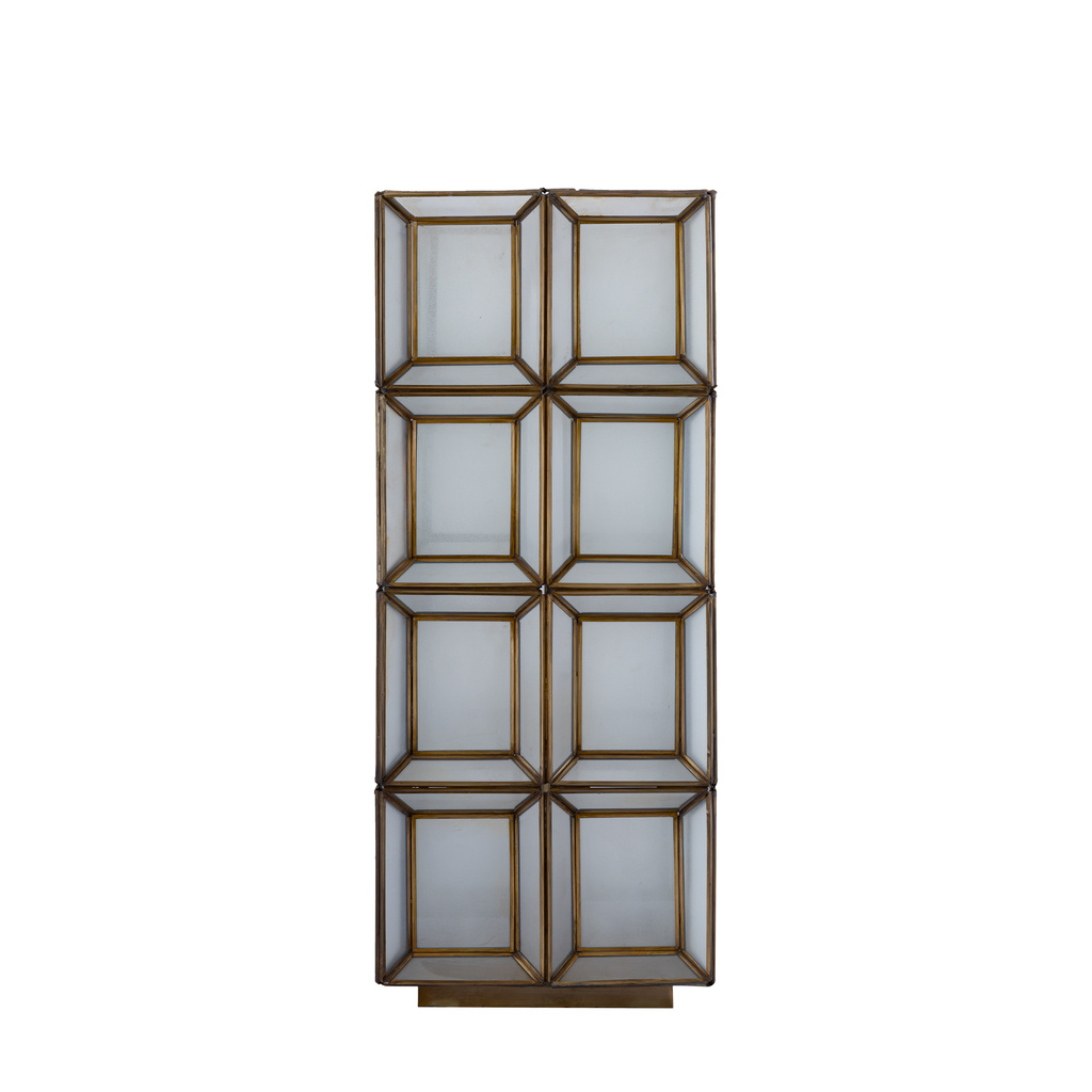 PTMD Layra Wit Melkglas Tafellamp Antiek Hoog