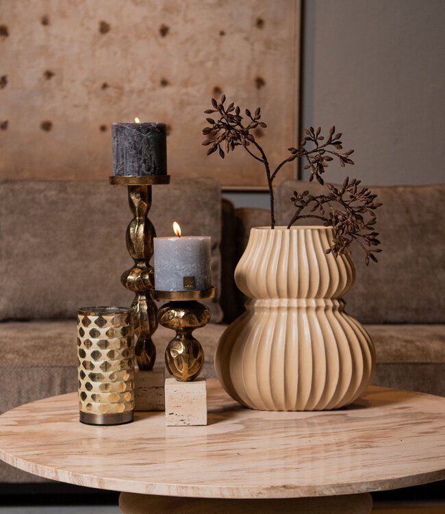 PTMD Malines Kaarsenhouder L | Set Van 2 | H43 x D11 cm