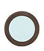 PTMD Noam Ronde Spiegel | Mangohout | Bruin | D70 cm