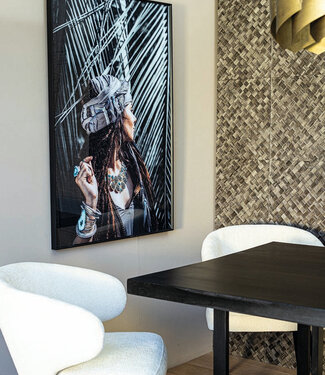 PTMD Melani Wandschilderij | Glas | H120 x B80 x D3 cm