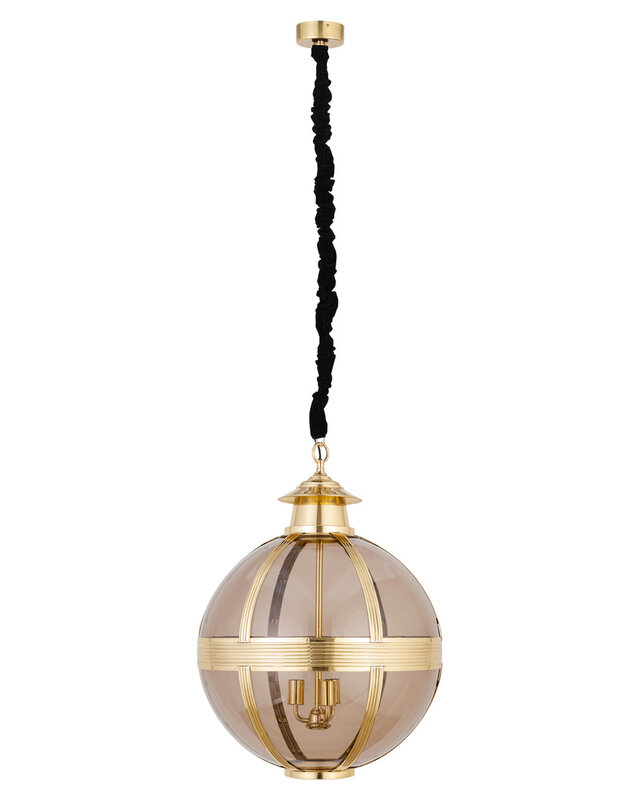 PTMD Mikk Antieke Hanglamp | Glas | Messing | H91 x D66 cm