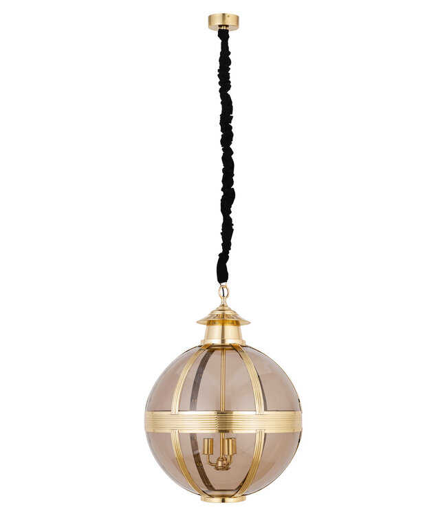 PTMD Mikk Antieke Hanglamp | Glas | Messing | H91 x D66 cm