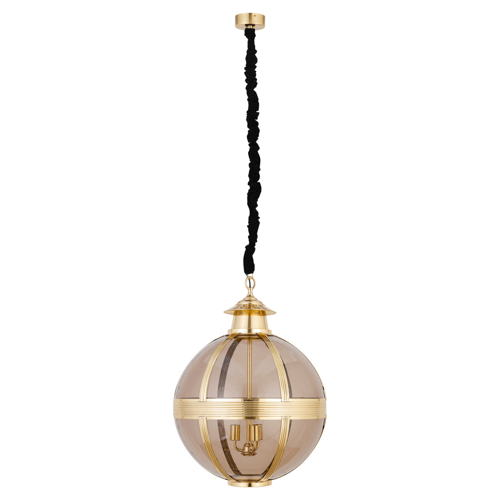 PTMD Mikk Antieke Hanglamp | Glas | Messing | H91 x D66 cm